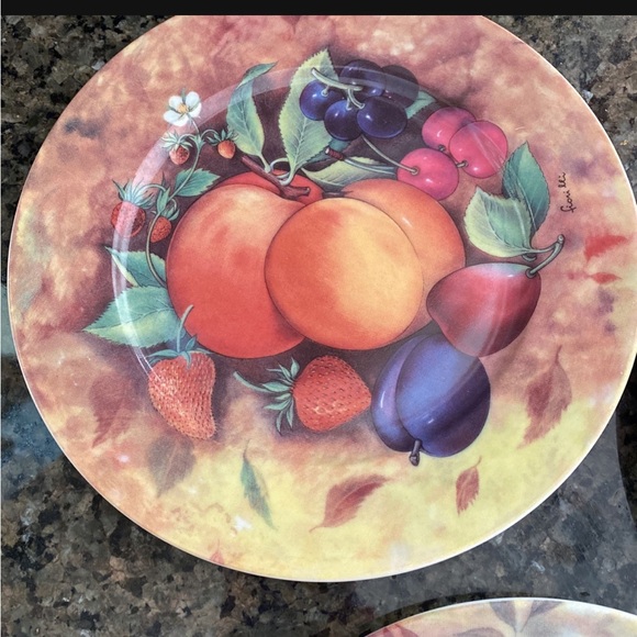 Set of 3 French Porcelain 7" Plates - Picture 5 of 5